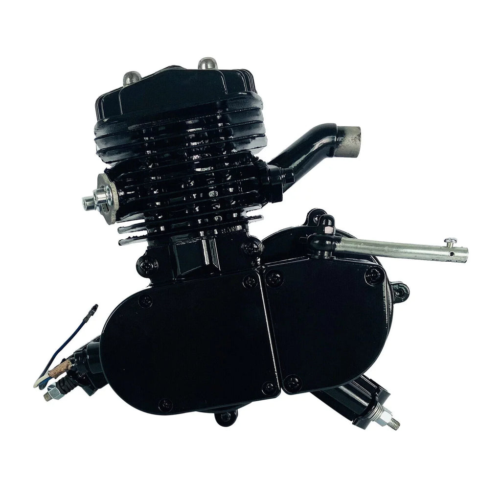 Motor Bicycle Air-Cooled Engine Bike Black Gas Petrol 2-Stroke 80cc Full Motorized Miumaeov Single Assembled Cylinder