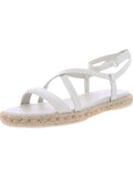 Leather Toe Espadrille Strap Adjustable Strappy VINCE. Womens 10 Smith Round Ivory Ankle Dress M Shoes