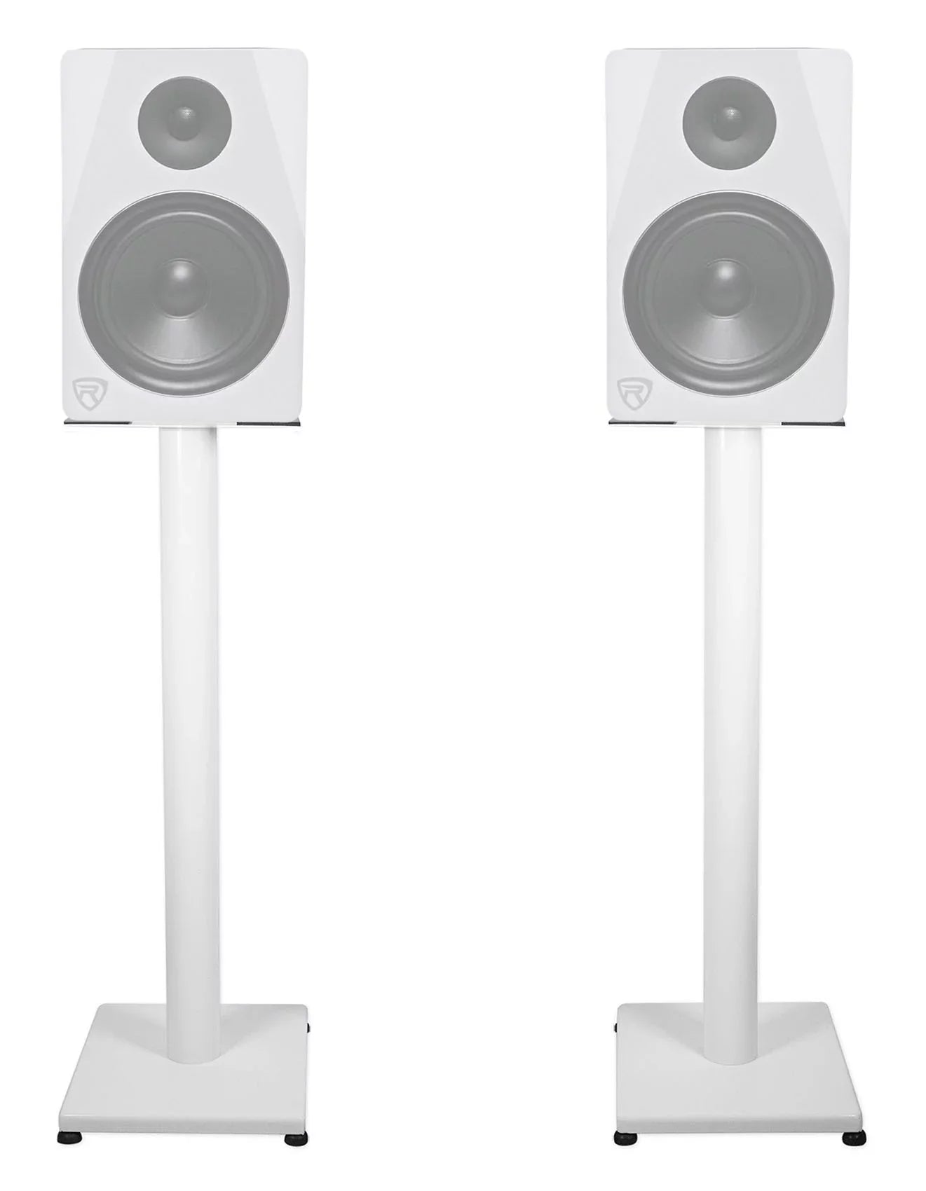 Studio in Recording Studio Monitor White Rockville Stands Steel Pair 29" RS29W