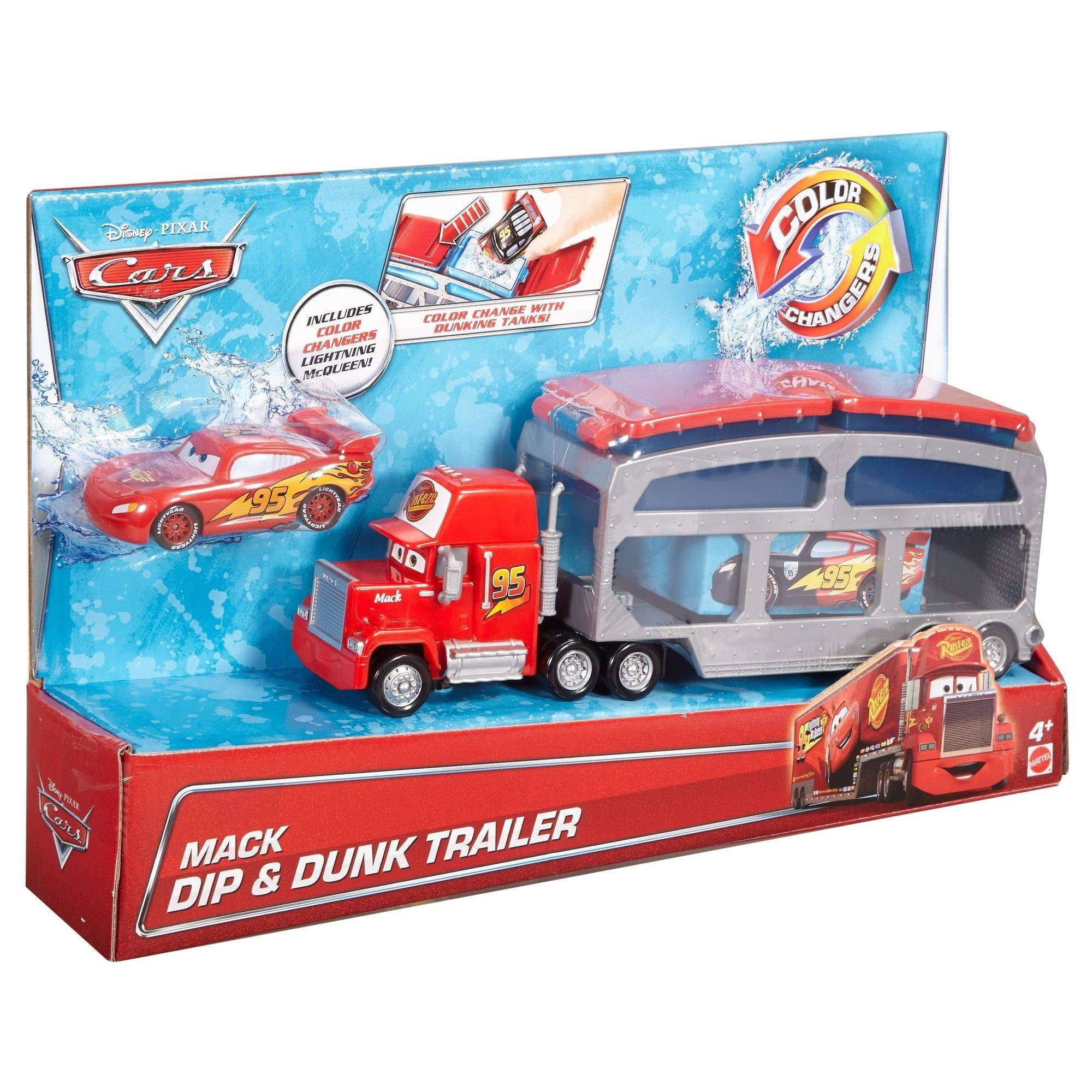 Cars Dip & Mack McQueen with Lightning Trailer Dunk Disney/Pixar