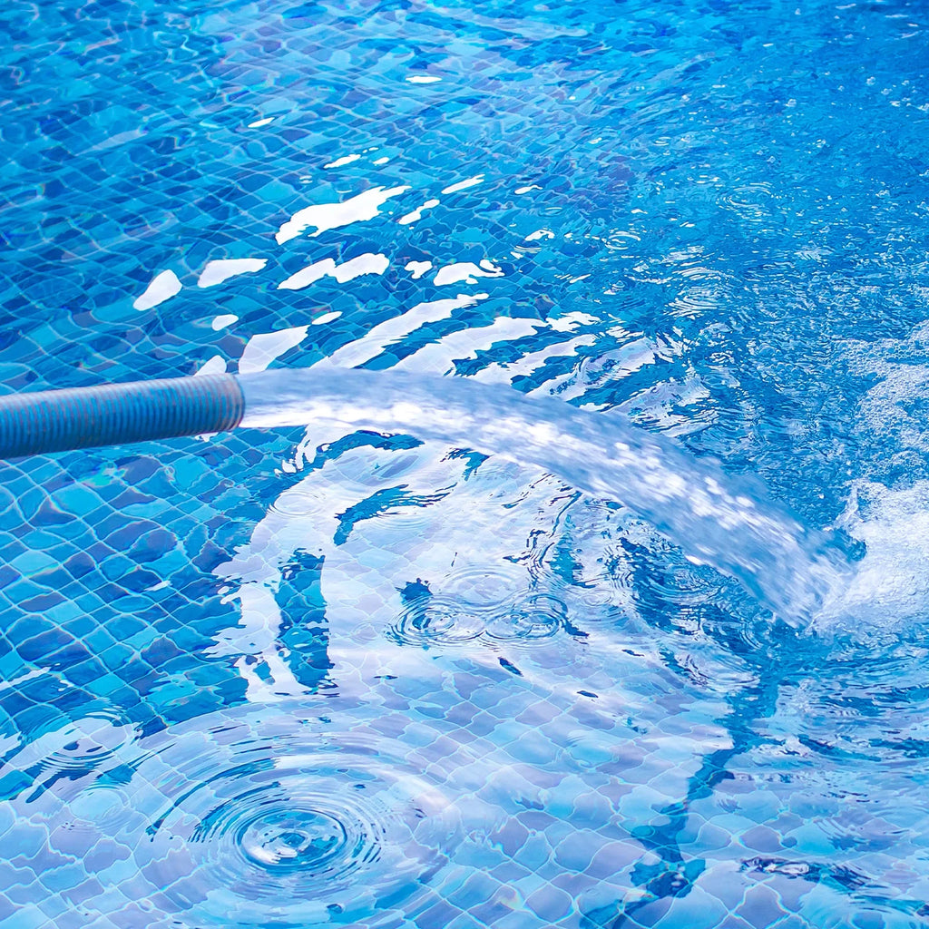 Hose Pool Lay Backwash 49ft 4" PVC for ID Discharge Flat Swimming Hose Reinforced Lightweight