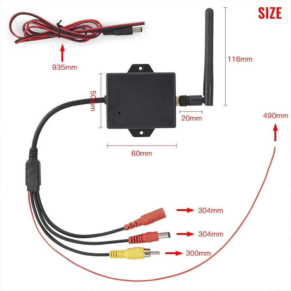 Car Wireless Reversing Stable Easy View Camera Rear Signal, - AV Wifi 50m - Module Camera for to Ideal Transmitter Range