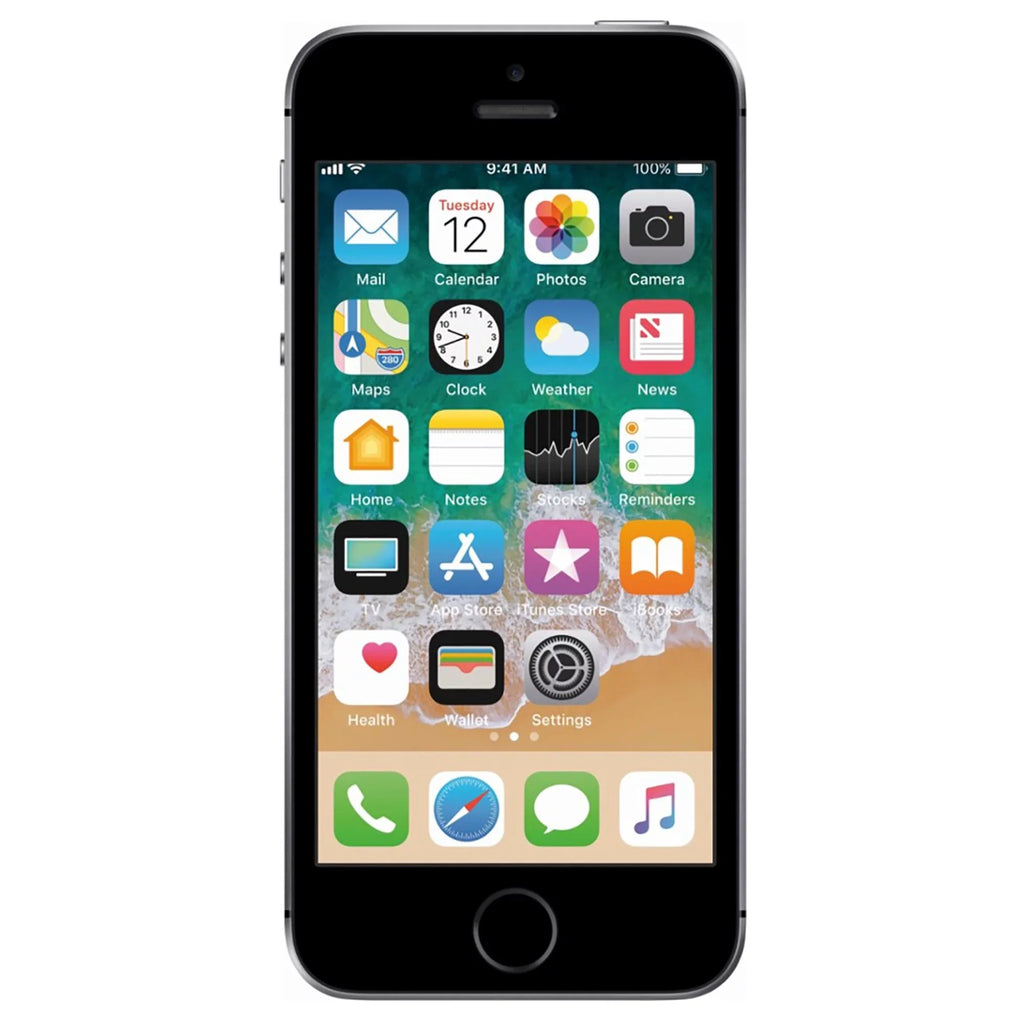 AT&T Camera - (Used) Phone Space Gray 32GB Apple iPhone with Locked 12MP SE