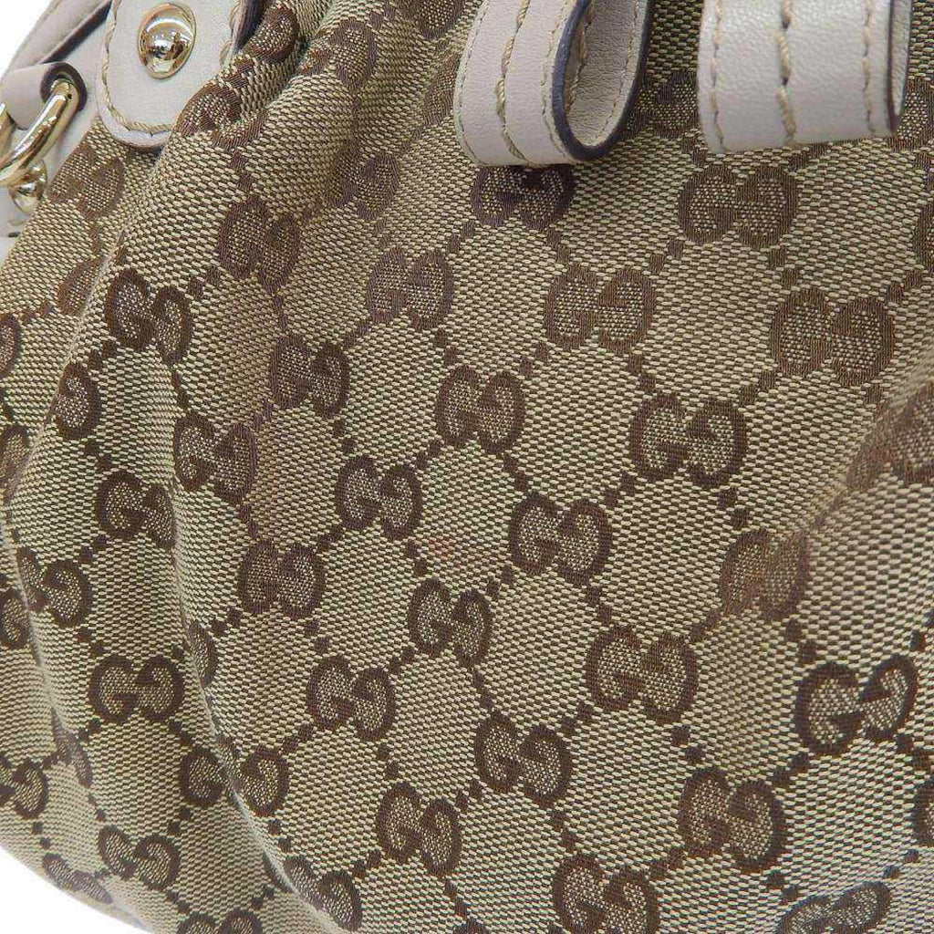 506631 canvas bag 223974 tote GG beige Pre-Owned Gucci handbag (Good) leather GUCCI