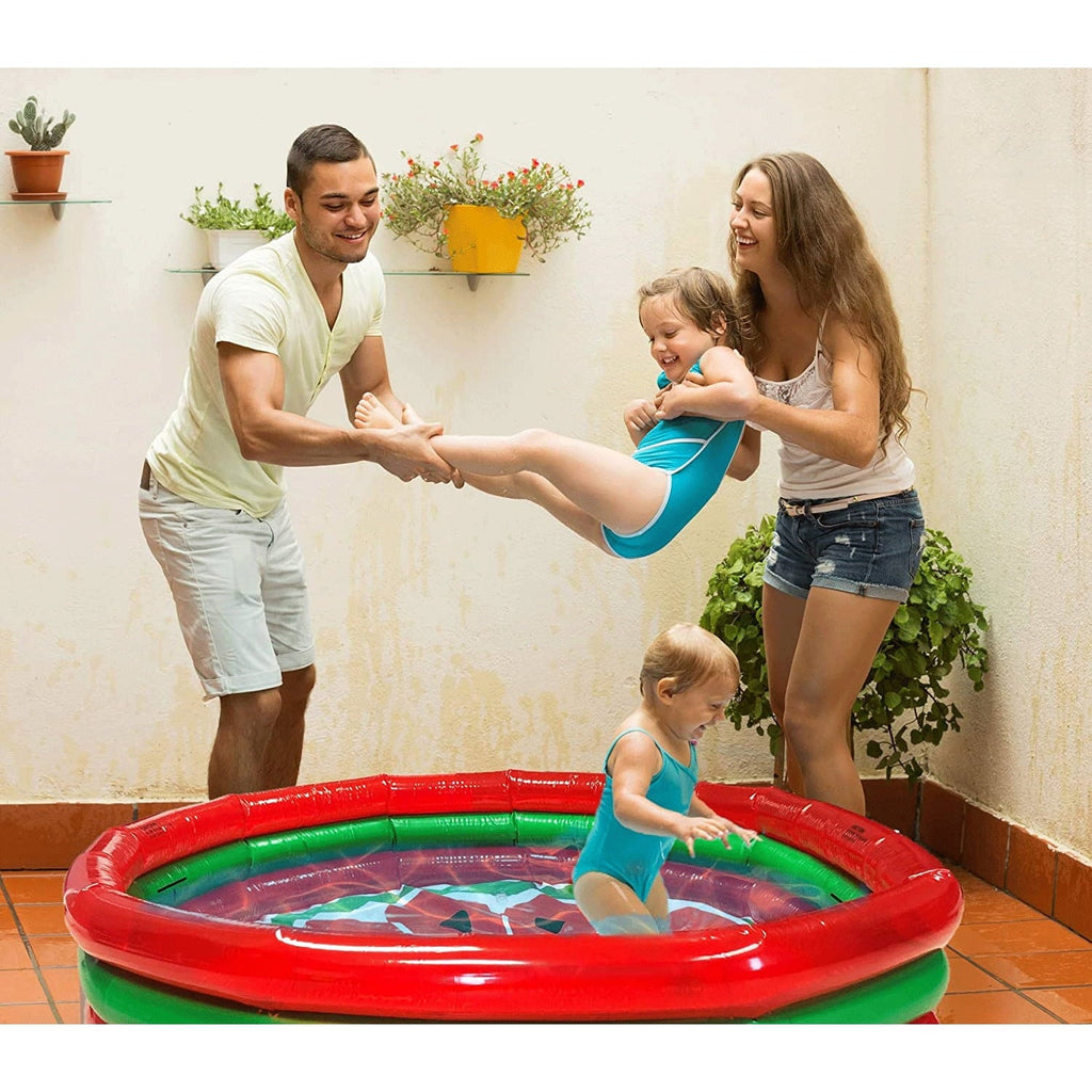 Hoovy Inflatable Kiddie Watermelon Gallon Ring Inch 3 53 Swimming 59 Pool Set