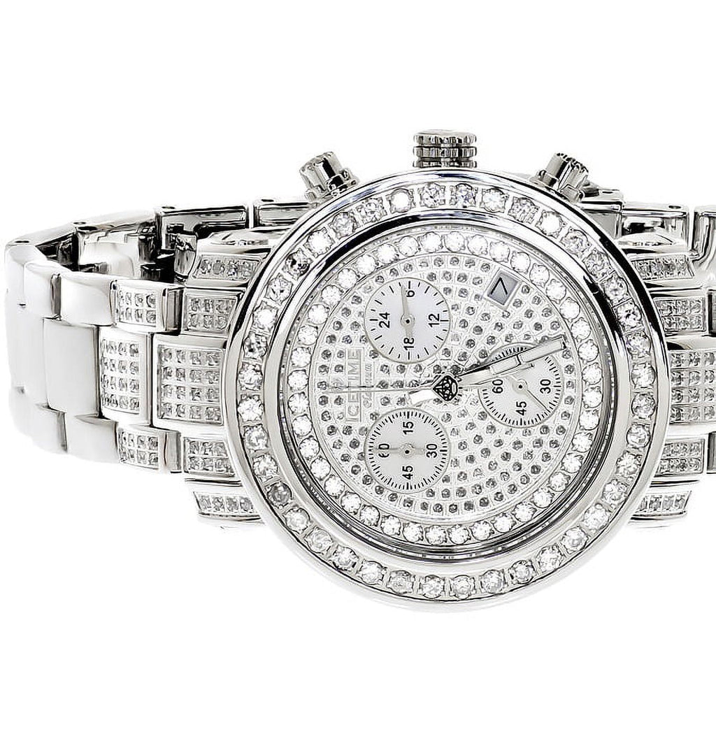 01(3 PT ct) Icetime White Platinum Diamond Ladies Watch