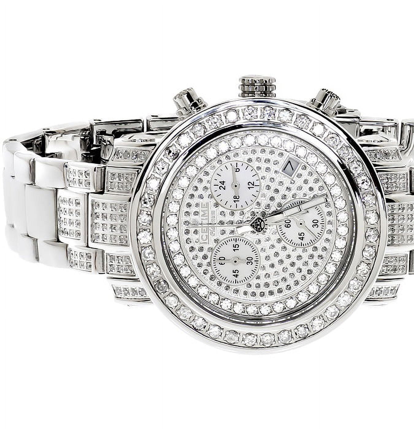 01(3 PT ct) Icetime White Platinum Diamond Ladies Watch