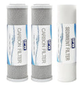 Replacement for Includes 3-Pack Sediment Block Krystal Carbon - Filters IPW Industries Filter Inc. & Filter Polypropylene Kit System RO Pure KR15