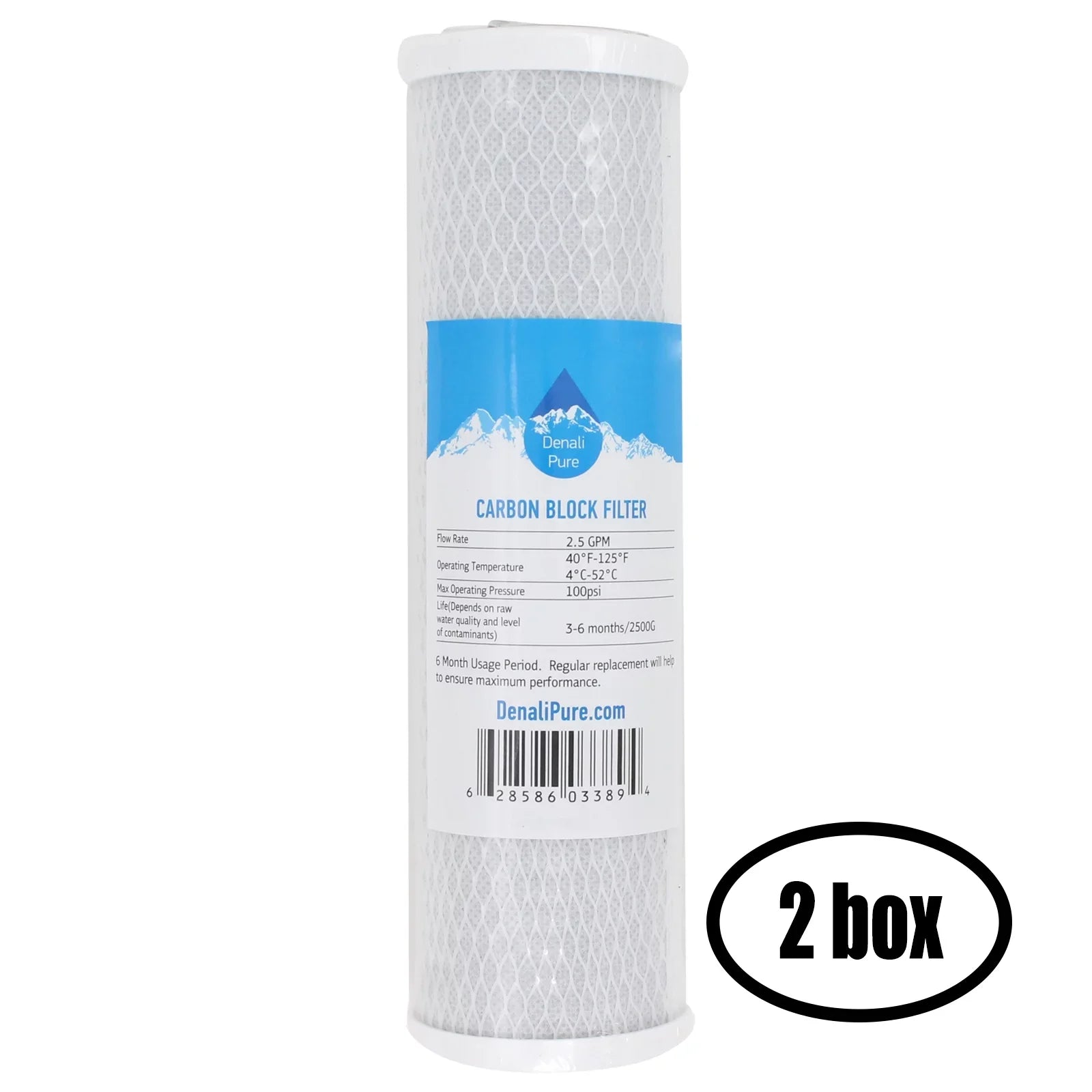 '- Filter - 4 AAA-364 for for Denali Pure RO Brand Home System AMI Boxes inch Stage 2 of Replacement Activated AMI AAA Carbon Filter 10 Block Universal