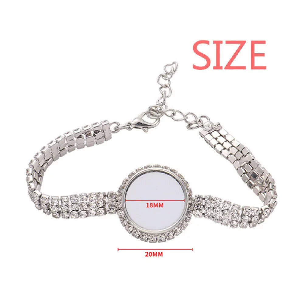 Tennis Deep Pattern Outline Cars Anklet Bracelet Jewelry Classic Chain Diamond Red