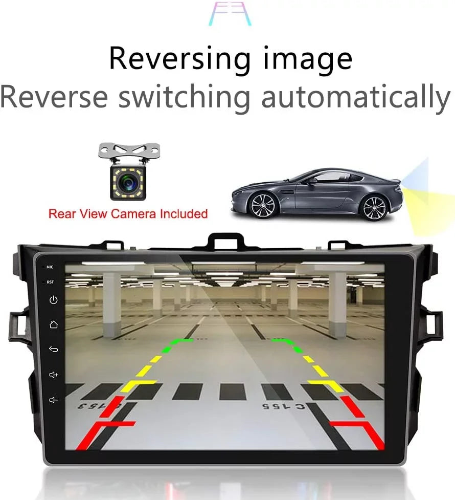 for Radio Stereo 2009 GPS Camera 2GB Android 2008 Touch 2010 Inch Unit 9 Head 2011 with Screen 2006 2007 Backup Corolla Car Toyota Car 2012, Navigation + Built-in 32GB Android Bluetooth/FM/WiFi