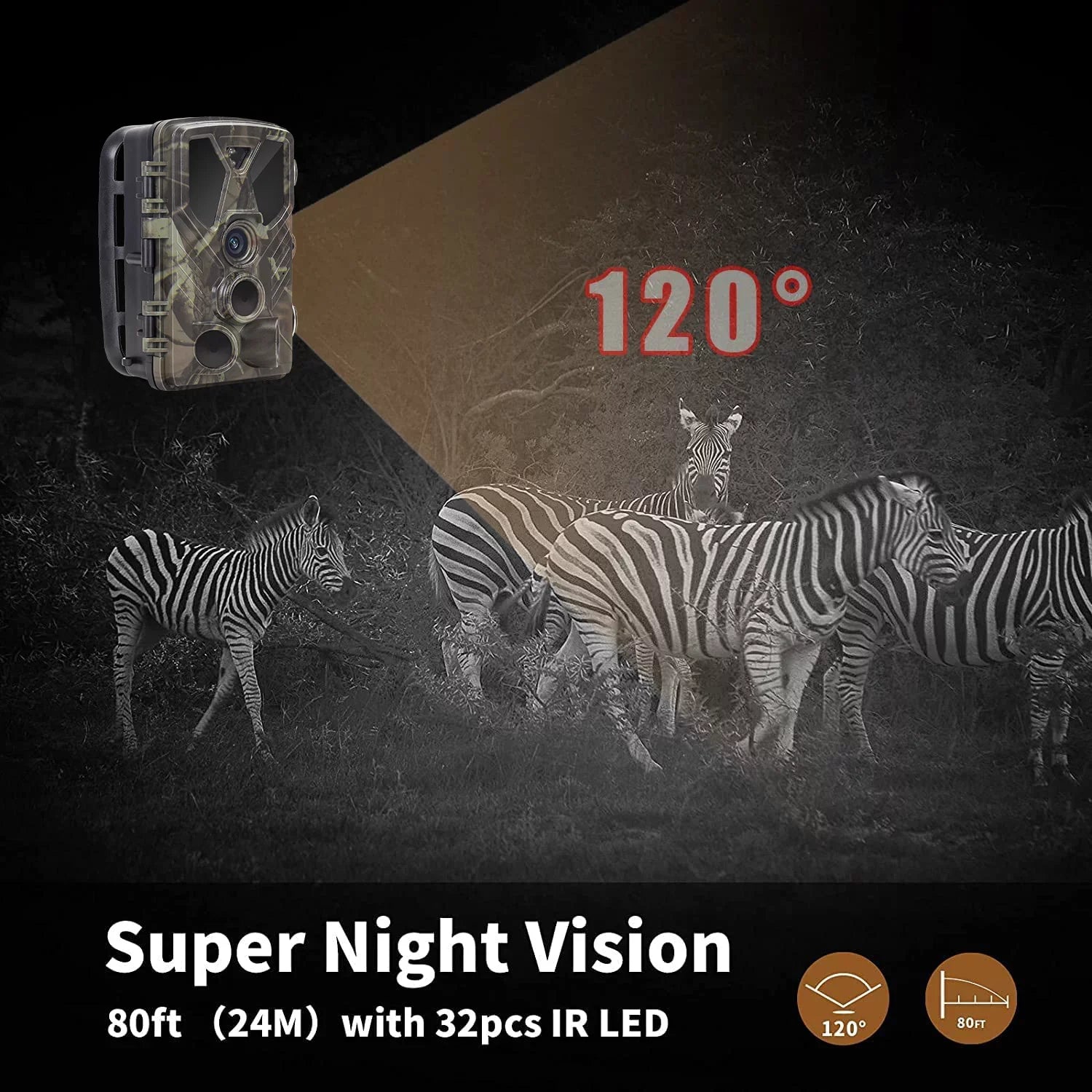 Hunting with LED Monitors Wildlife Vision with SuntekCam Card Waterproof HC-812A Monitor 4K Trail 36MP TF Camera Wildgame 32GB Camera Night Hunting IR Trail Trail
