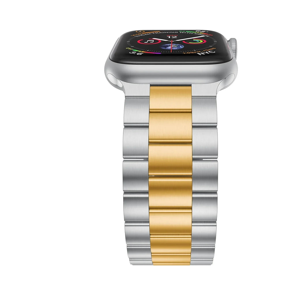 for Watch, Steel Apple Silver Odash 42-44-45-49 mm Band Tone VL-SS002GLD-45 Stainless Gold & Two