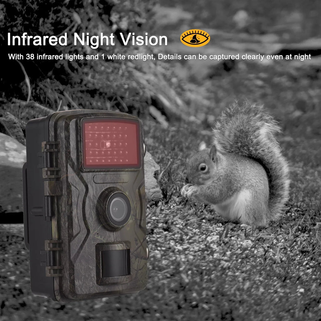Vision Wildlife 2.0 Waterproof Trail Night Infrared IP66 Inch Motion Supports with 1080P TFT Activated Trigger Eccomum Tracking Camera 0.8s Color Time Camera 16MP Screen Camera