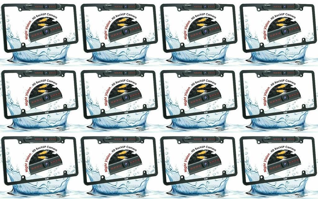 Plate Backup Angle Waterproof Night HD Vision Wide License 12x Rear View Bundle Camera