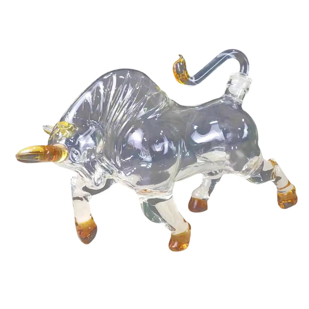 Novelty 1500ml Vodka Shaped for Glass Style Bull Brandy Decanter