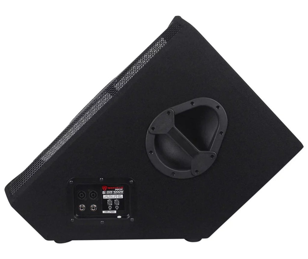 12" Stage Monitor 1000 Watt Rockville Passive Floor RSM12P 2-Way Speakers (2)