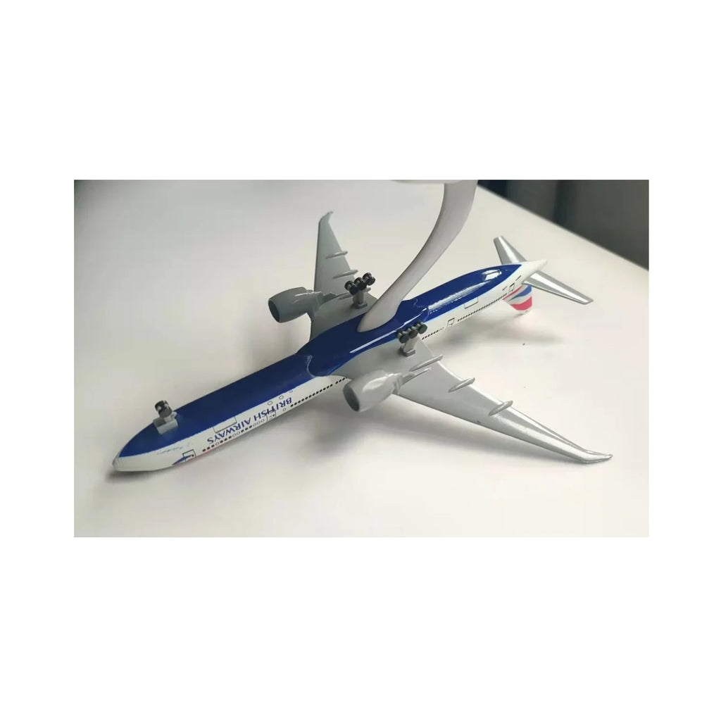 Stand Alloy Airbus A380 with ABS British with Diecast parts Toy Replica Airways Model plastic