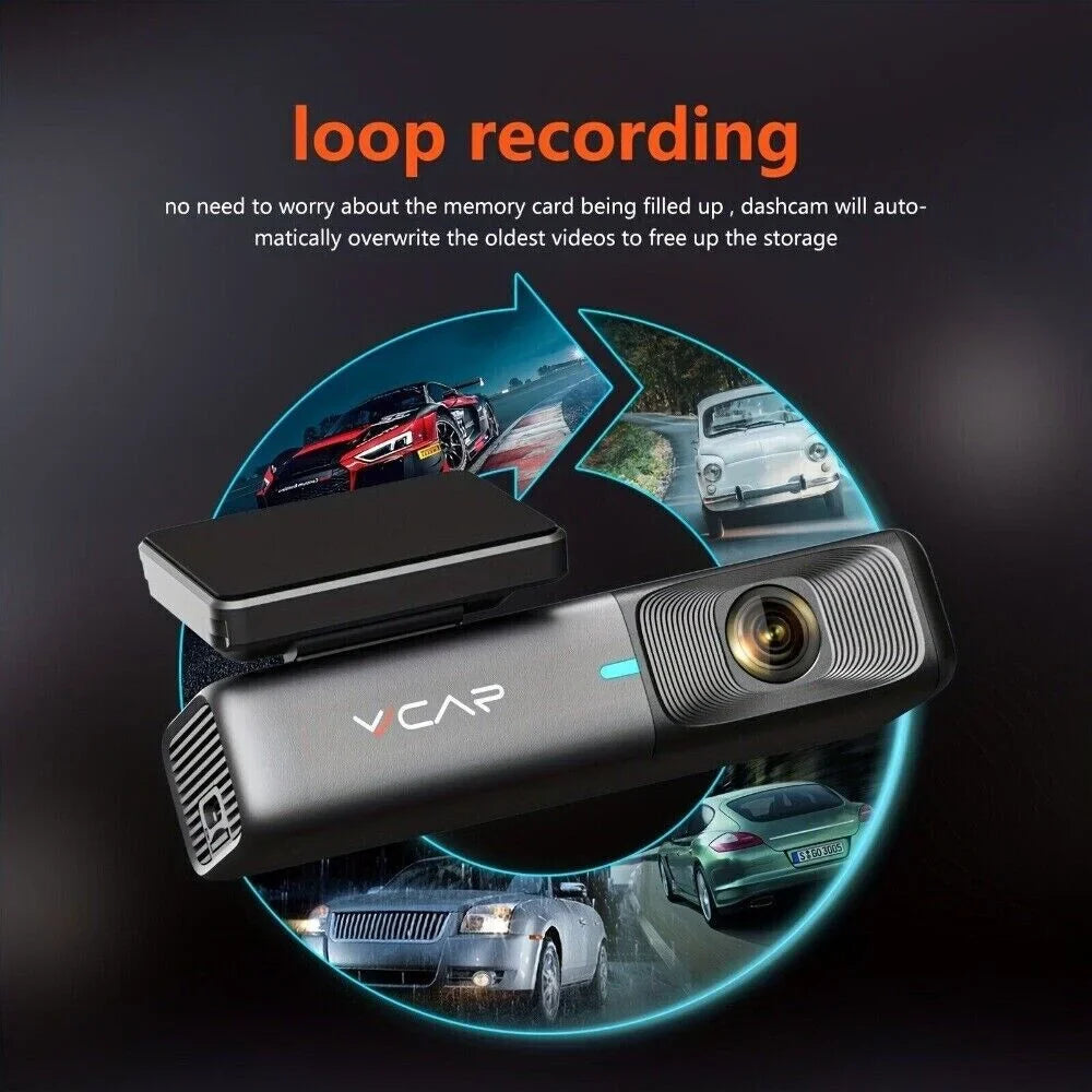 Max, 128GB for 32G Vision, Free Loop Car Night Recording, Support 2.5K G-Sensor, WiFi Cars Dash Camera Dash VVCAR Cam 1440P Card,