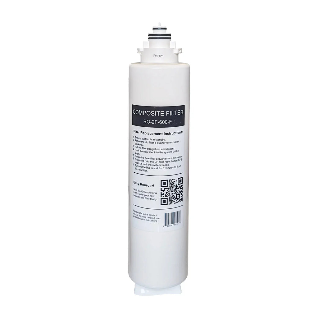 Replacement RO RO-2F-600-F Filter USWF system, Tankless for Filter USWF-RO-2F-600 1-Year CF Life