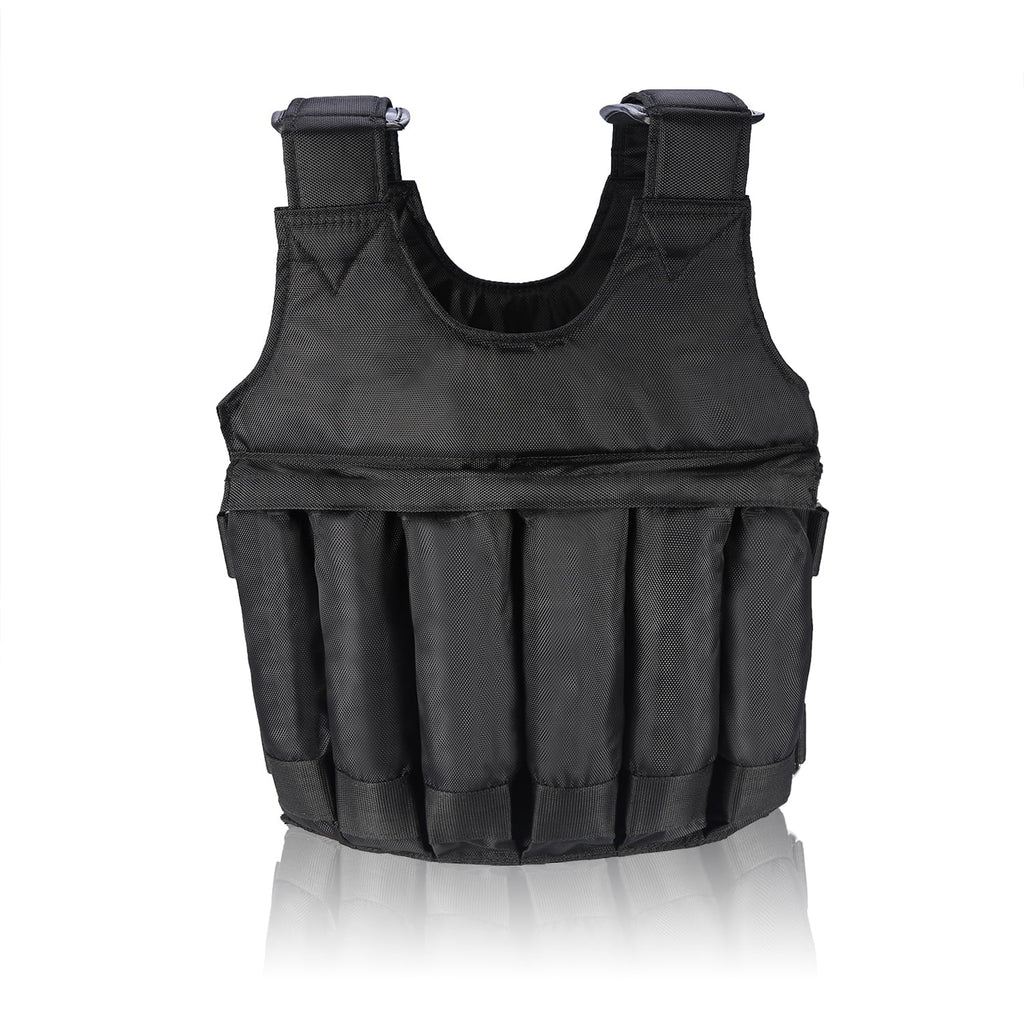 with 12pcs Boxing Vest Pouches Fitness Weight Vest Workout Training Weighted Exercise Jacket 50KG/110lbs Adjustable