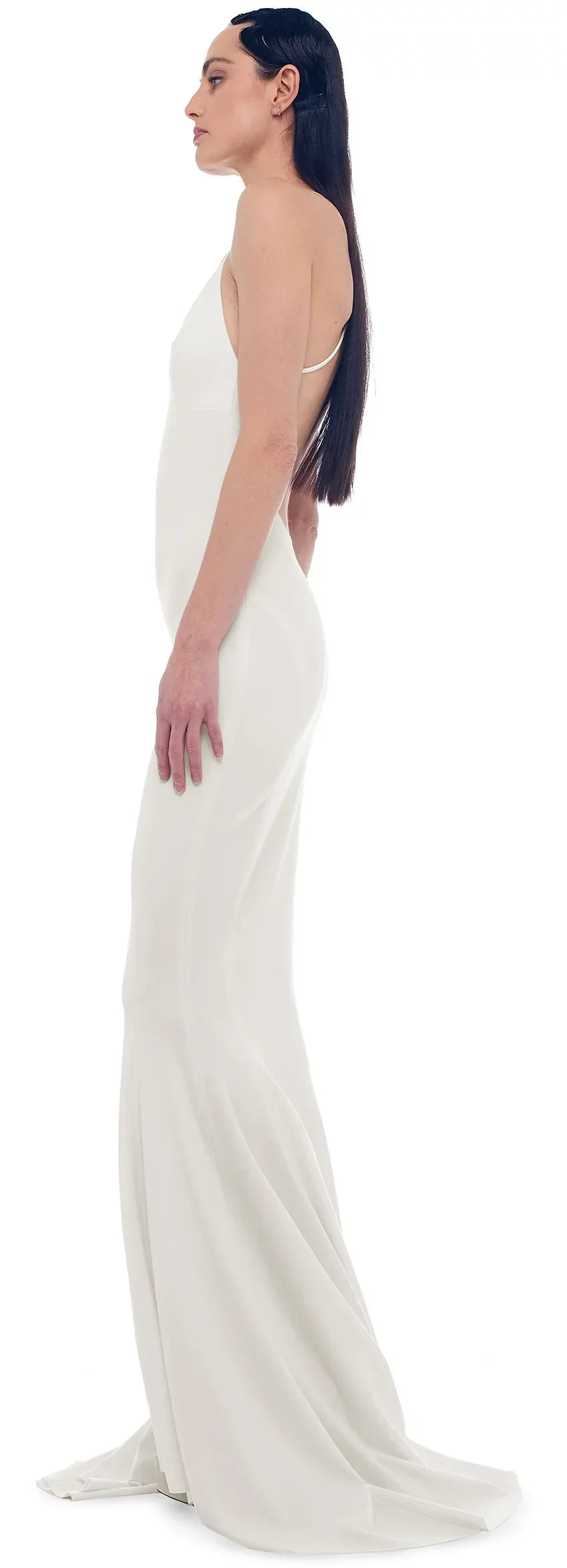 Women's Gown, Mermaid Kamali Back US WHITE Medium/38 SNOW Low Norma