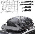 Holder Net, Luggage Basket Steel Rooftop 150lb Car Down Top Rack, 39" Cargo Bag, Waterproof Capacity, for Thten Duty Roof SUV, Tie Carrier Extension and Rack with Construction Heavy 64"x Strap,