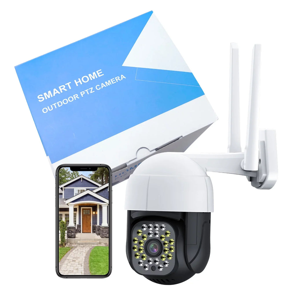Detection, PTZ Camera, Security Cameras (2.4Ghz Siren, Night WiFi Color Motion Home Camera Plug Vision View, Audio Full Outdoor TOPVISION in) Camera Door 2 2K with 360Â° Way WiFi,
