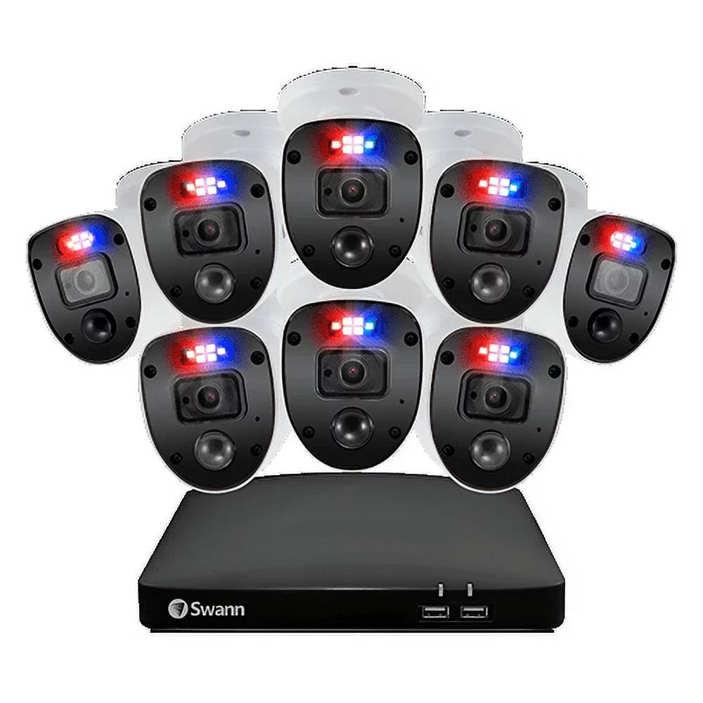 Full Camera 8 HD Security System Channel 1080p SwannForce 8 DVR Swann