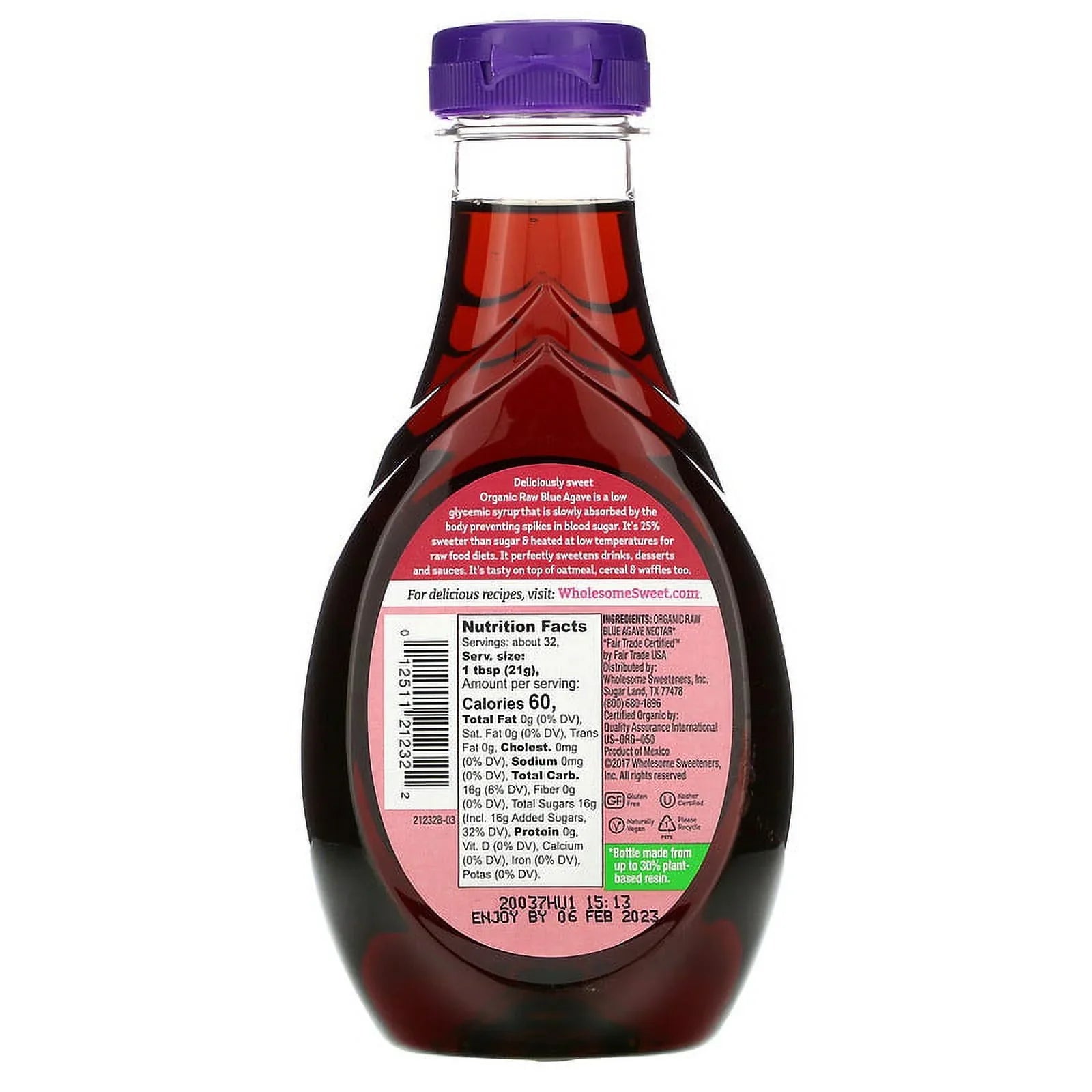 fl Live of Blue oz Pack Agave Wholesome Sweeteners Raw Sweetly 4 23.5 Organic