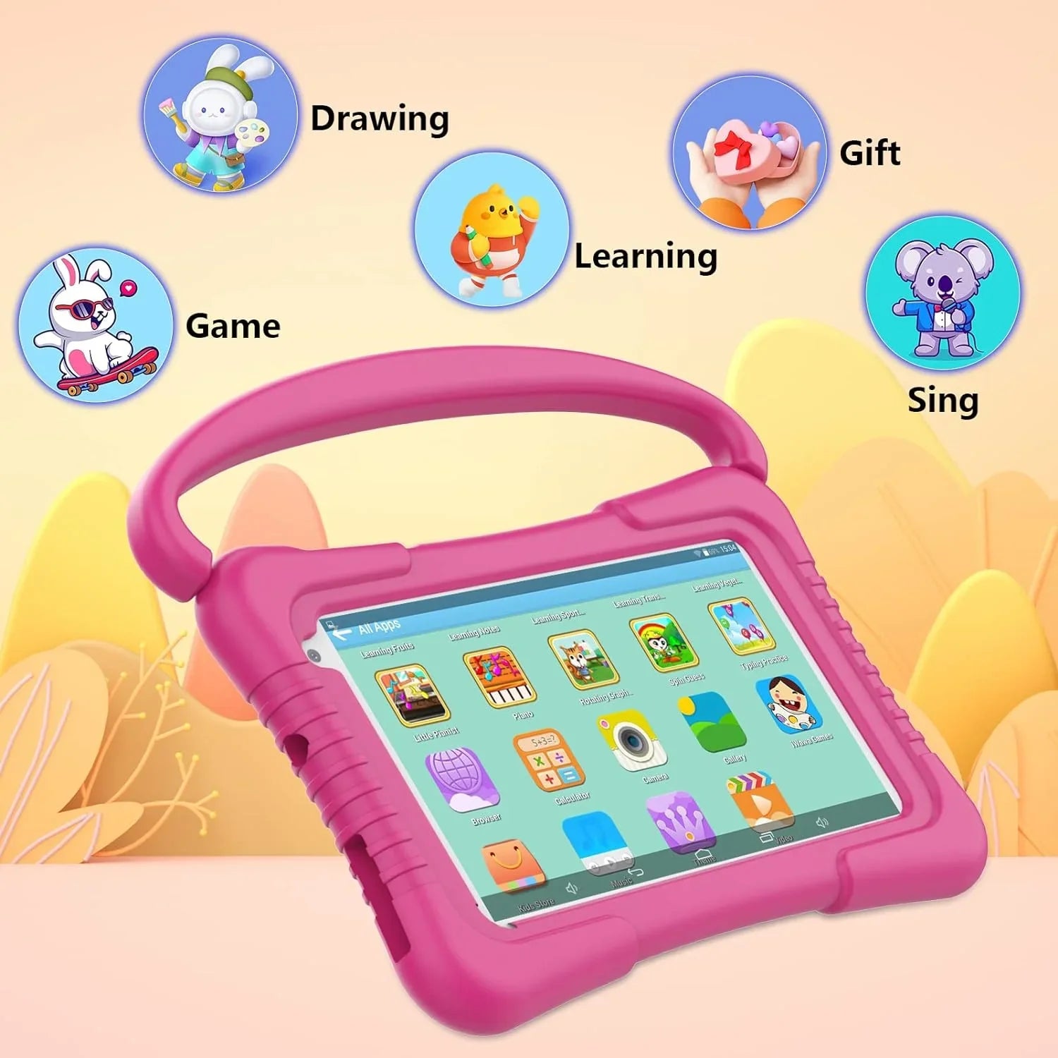 Tablet inch Kids Toddler Kids 7 with Kids Software Camera Netflix Kid-Proof YouTube Dual 32G Parental WiFi Educational Tablets Tablet 11 Games Tablet Control, Kids for Android Pre-Installed