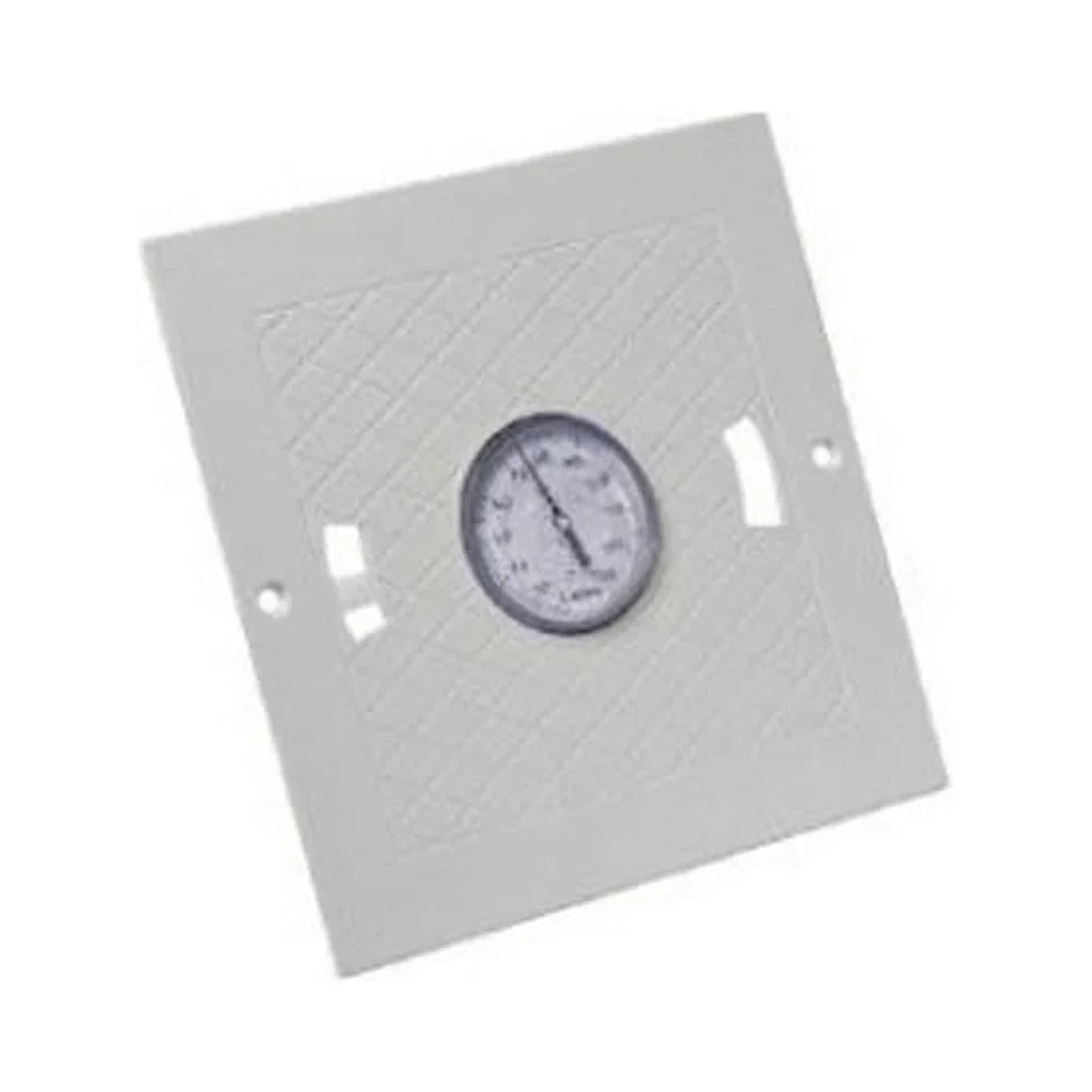 White 9.87" Square - Thermometer L3 Lid with Pentair Skimmer