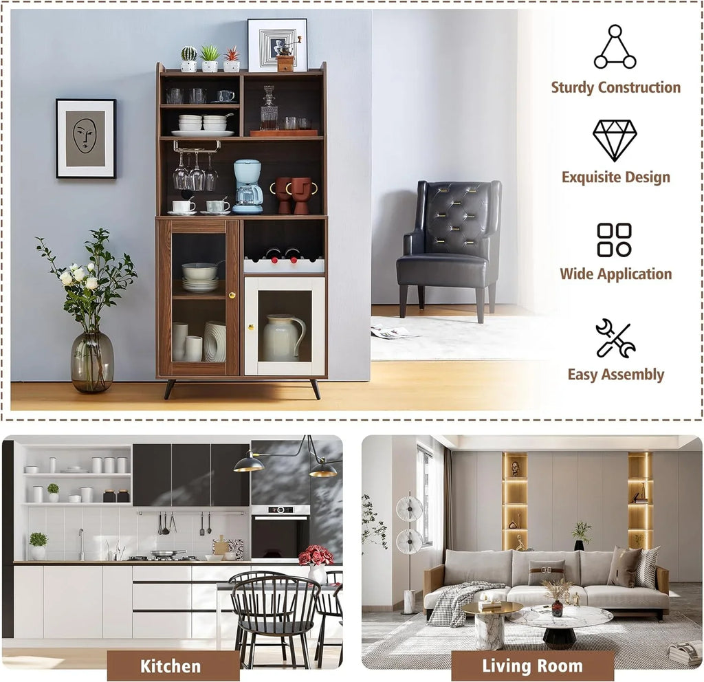 Mix and with Cabinet Cabinet Cabinets Dining Kitchen Bedroom Locker Living Locker TJUNBOLIFE Multifunctional Room Home Shelves Rack Locker Cabinet Wine Cabinet for of Room