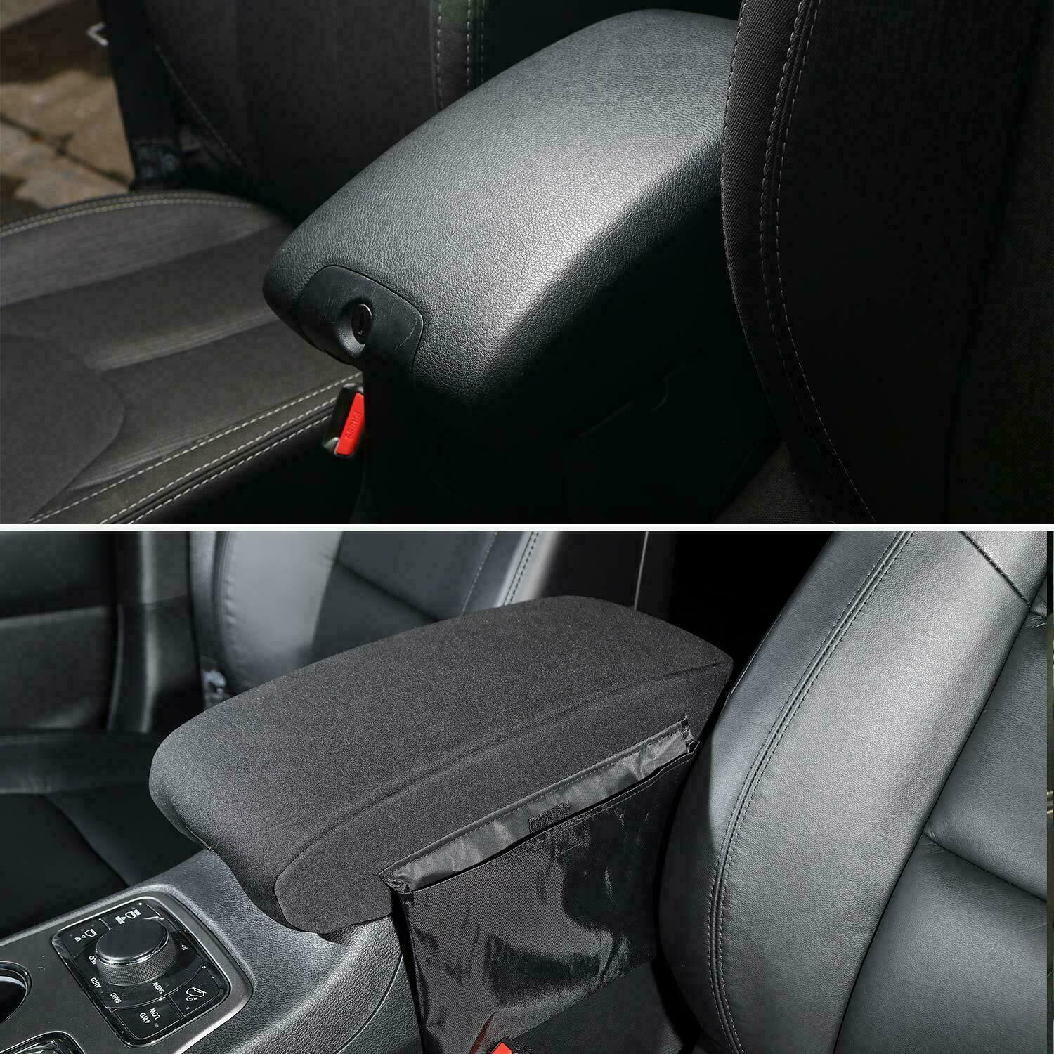 Armrest Cover Teledu Protector Cover Black Pad + Console