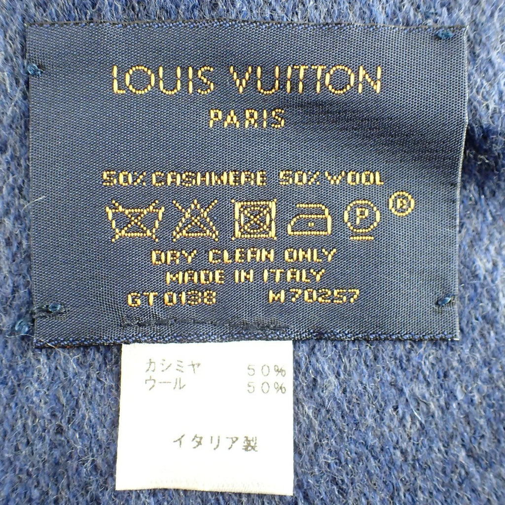 Scarf M70257 Monogram Blue (Good) Gradient Pre-Owned Men's VUITTON LOUIS Marine