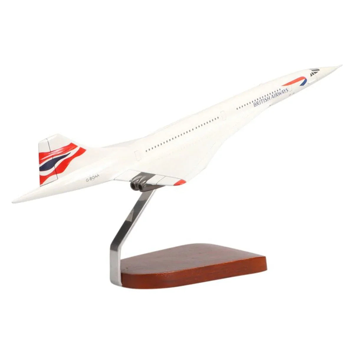 British Mahogany Large Concorde Airways Model Aerospatiale/BAC