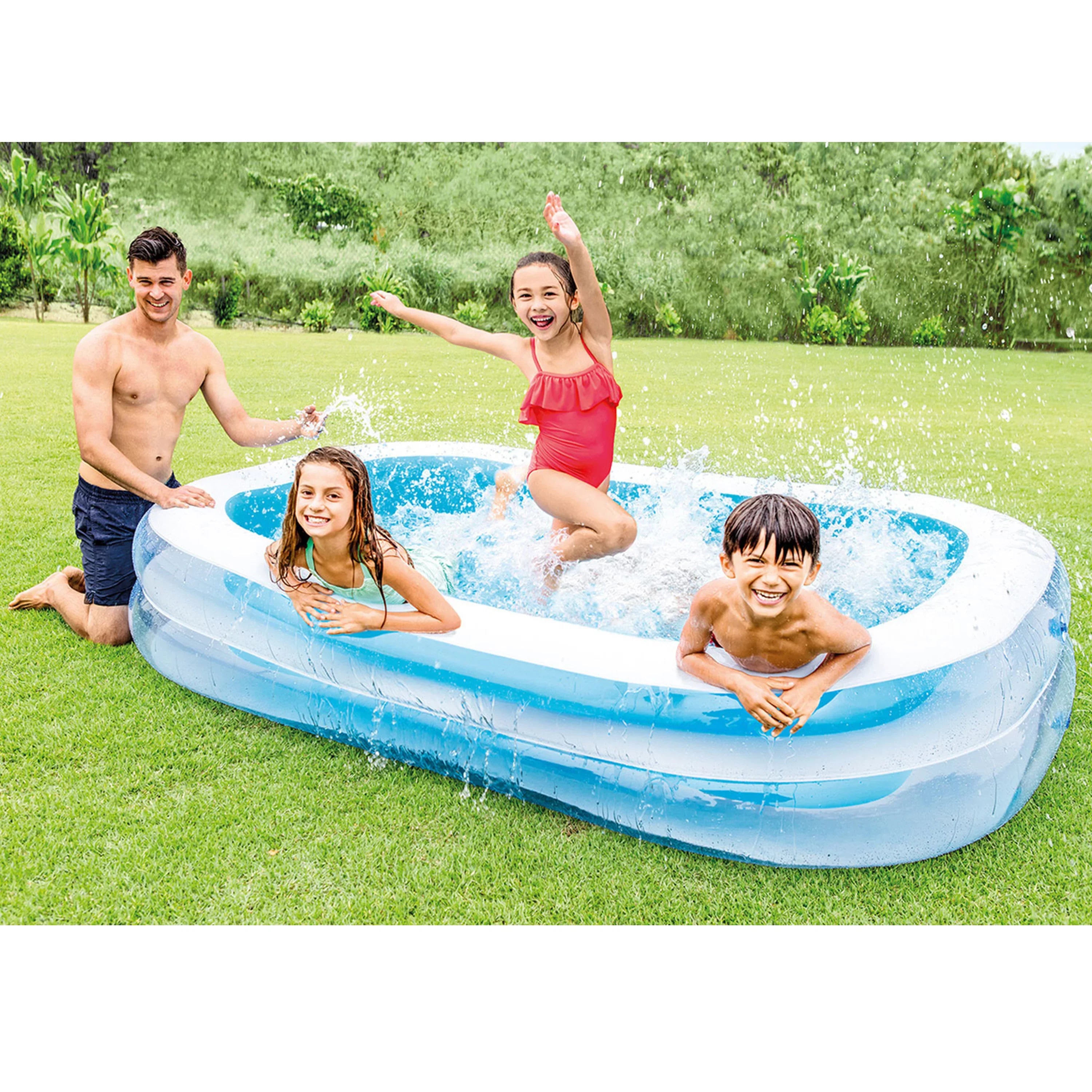 Splash Center, Blue x White Center Swim Play & 5.75' Kool 8.5' with Intex