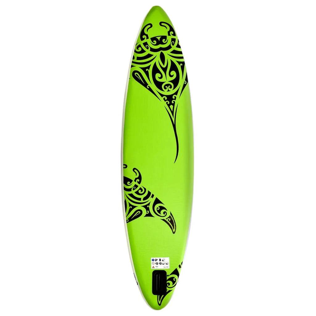 Inflatable Suzicca Green Paddleboard Set 120.1"x29.9"x5.9"