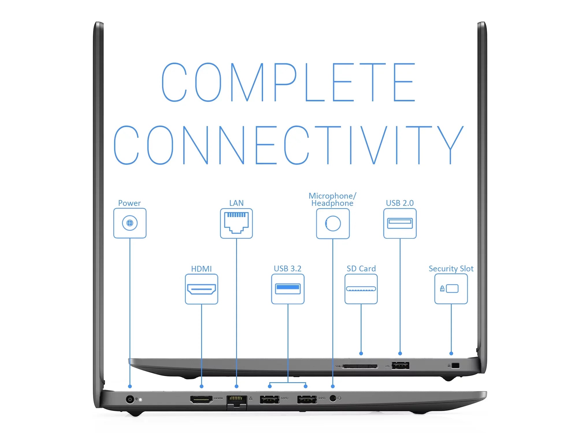 15.6" Bluetooth, 3250U Wi-Fi, 3, Notebook, Ryzen Upto Reader, AMD Card NVMe HDMI, Pro Vega Windows 3.5GHz, Display, 3505 3 RAM, 8GB 128GB FHD Dell 10 Inspiron SSD,