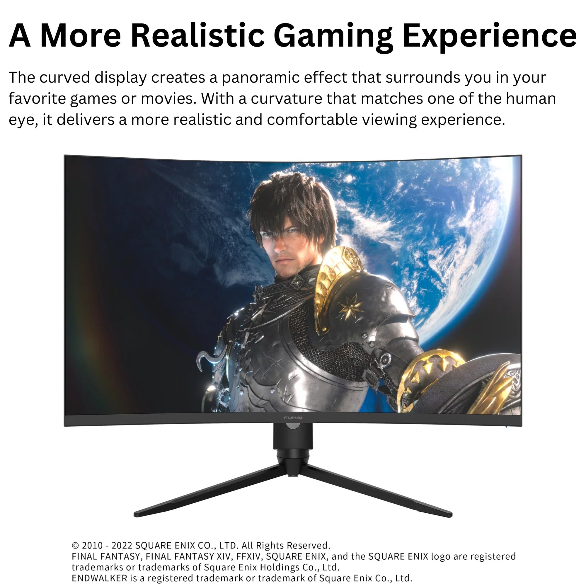 Curved (FGM-32C545) FreeSyncâ?Premium AMD Funai Enabled Gaming Monitor 1ms, VA, 32" HDR, 240Hz, FHD