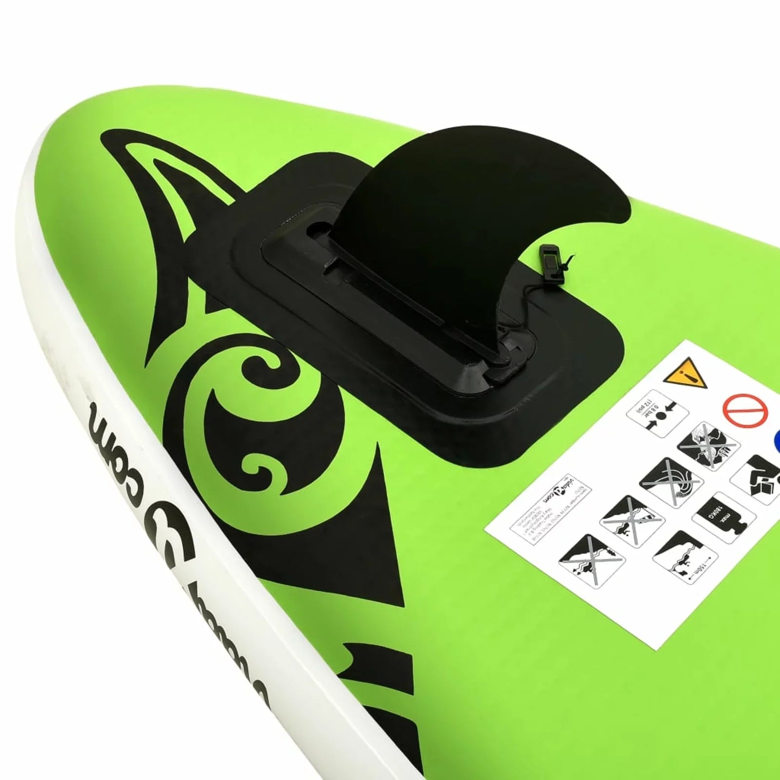 Inflatable Suzicca Green Paddleboard Set 120.1"x29.9"x5.9"