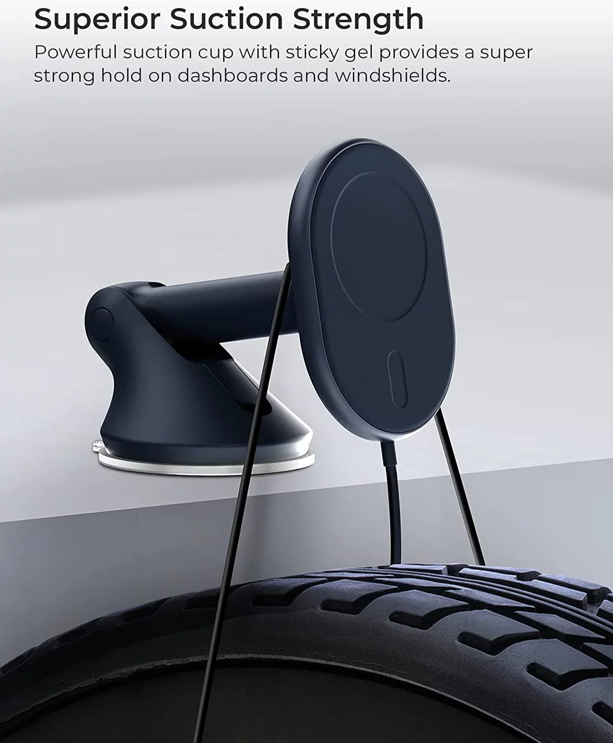 Wireless Black, Plastic Mount, Velox Dash Windshield MagSafe & Compatible Magnetic iOttie Charging
