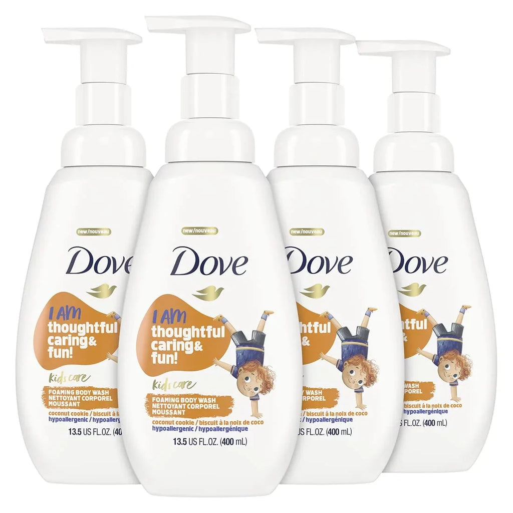 Fl Care, Oz, 13.5 Kids 4. Wash Foaming Coconut Skin Body Dove Sulfate-Free For Cookie Of Pack