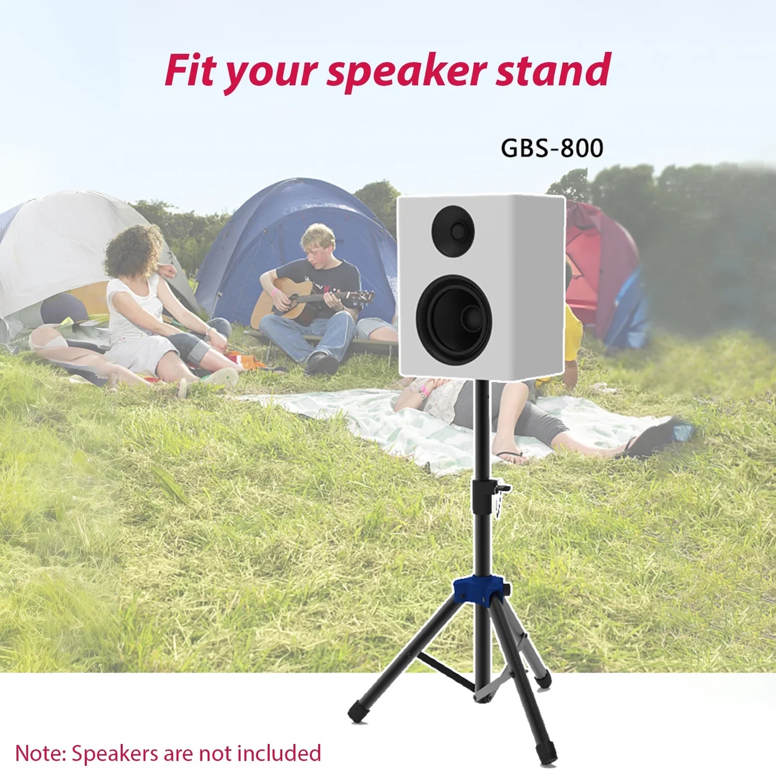 Bracket, Duty for with Telescoping Triangle Speakers Speaker Studio point Carevas Height, Stand Base Three Heavy
