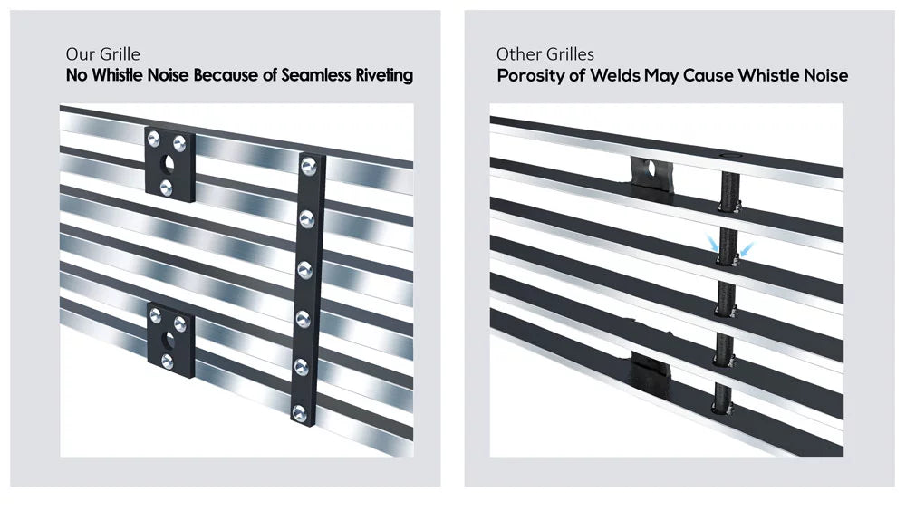 N19-S52456T APS Lower Toyota 8x6 Grille Premium 4Runner Steel Billet 2003-2005 Bumper Chrome Compatible with Stainless