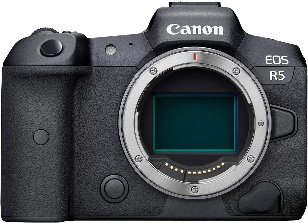 High 256Gb Light, IS Camera Batteries, Card EOS LED 3 + Camera with Mirrorless 24-105mm Memory RF Lens, f/4-7.1 Speed STM Kit Bundle R5 Accessories Canon for