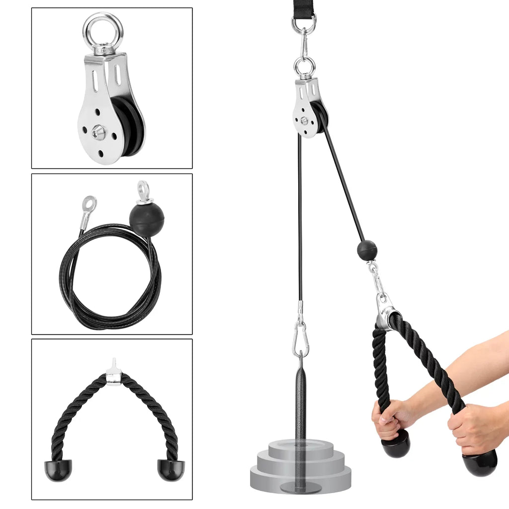 Pulley Fitness DIY Strength Loading Arm Lifting System Blaster Cable Equipment Machine Lixada Pin Biceps Hand Training Triceps Attachment