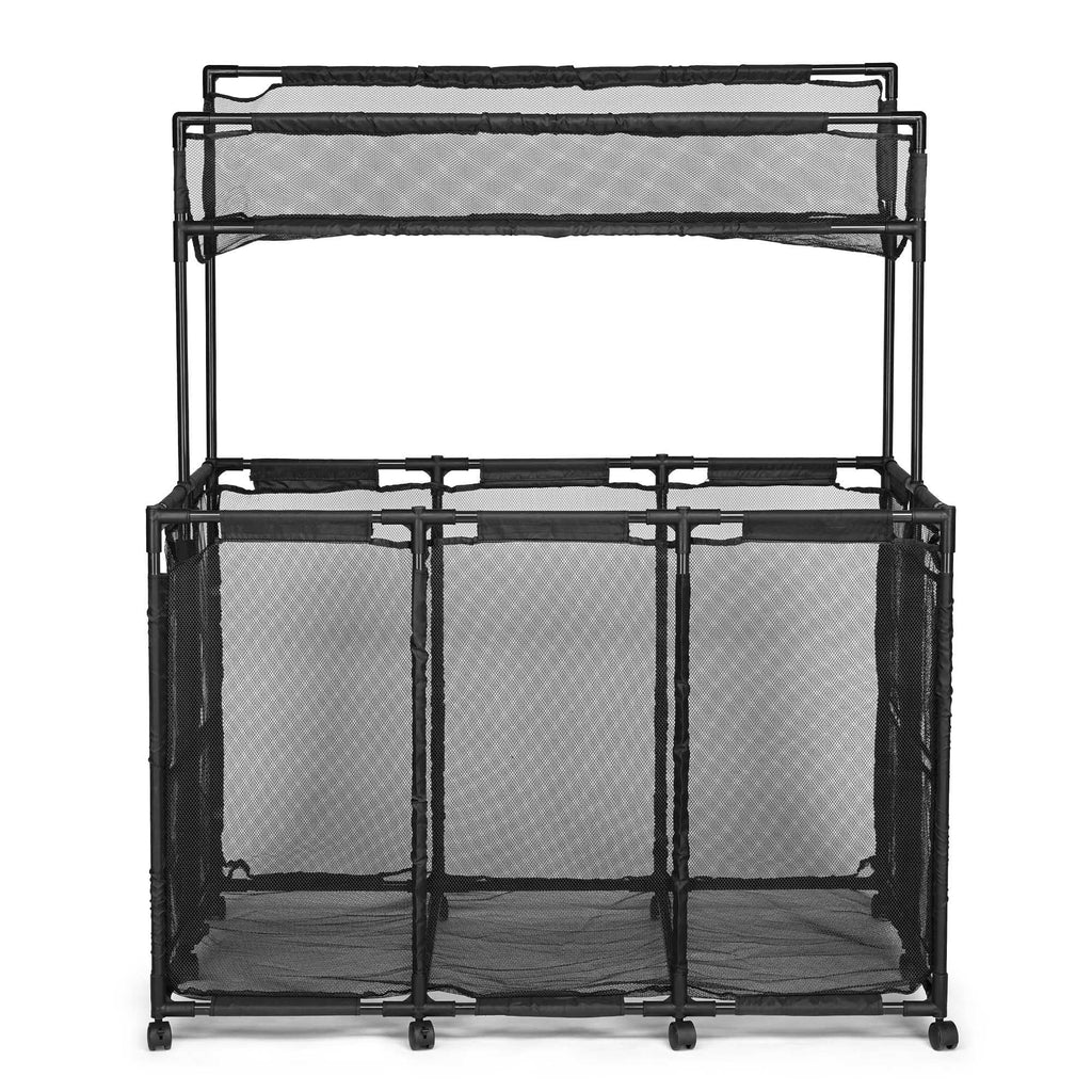 Storage Bin Essentials Pool Organize Blue - Pool Mesh with Cart Wheels - 10
