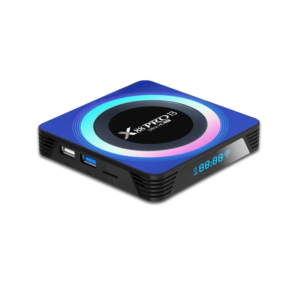 Band TV 4GB Ultra Ethernet 2.4G/5.8G ROM HD Android USB3.0 BT5.0 Quad-Core WiFi6 32GB RAM 1000M HDR10+ Dual 13.0 8K Box