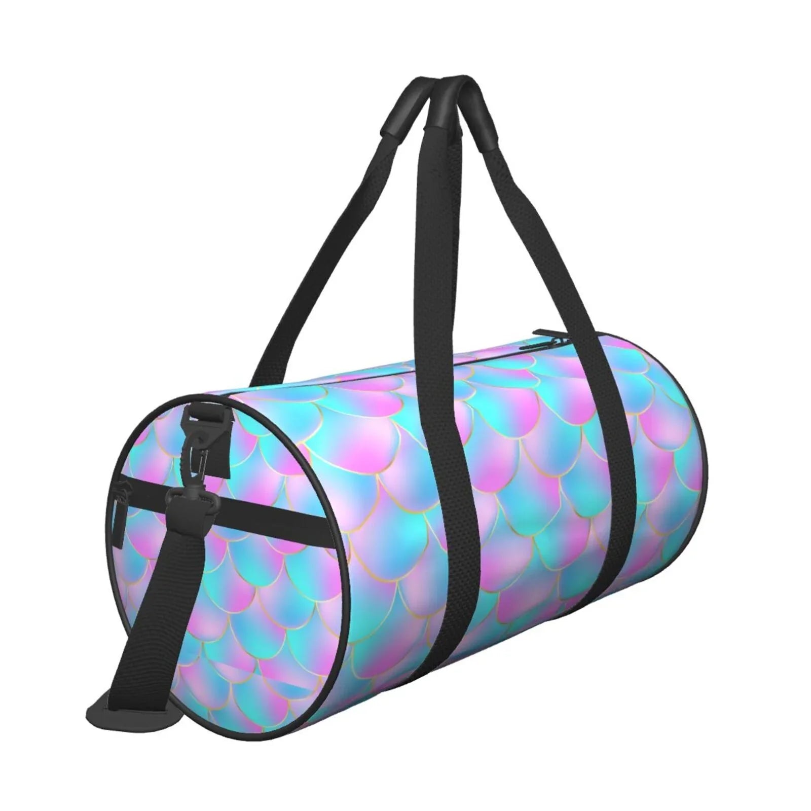 Large Scales Travel Bag Bag Luggage Dragon Purple Compartment Sports with Cylinder Pocket Waterproof Coaee Bag Gym Capacity and